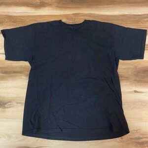Vintage Nike Black T Shirt Mens Large L Cotton USA Made Basic Everyday Casual